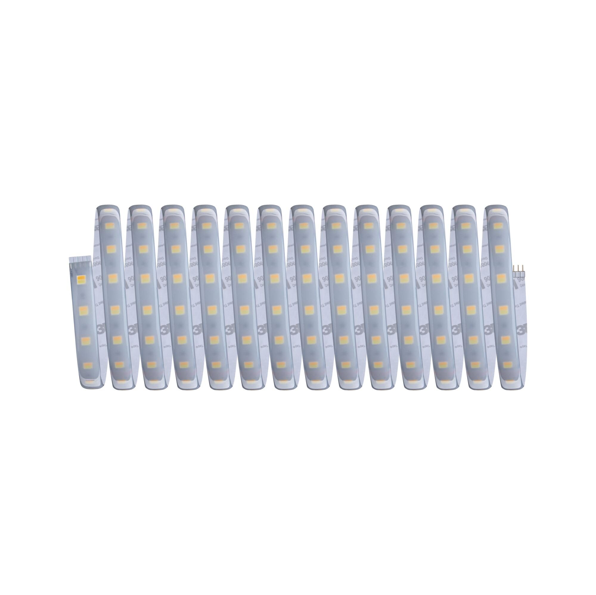 Paulmann 78873 Strip LED MaxLED 500 set básico SmartHomeZigbee TunableWhite 5m IP44 26W 230/24V 2750lm plateado, tira luz LED, resistente salpicaduras