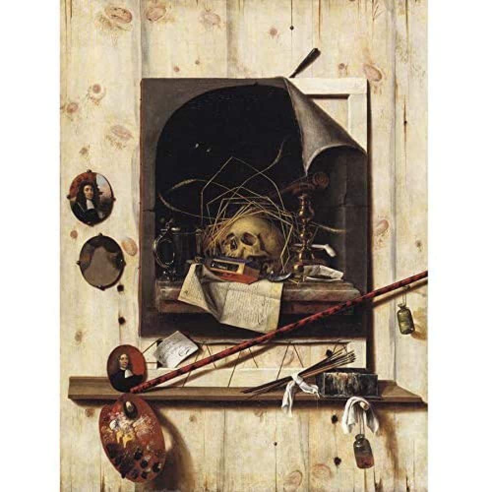 Gysbrechts Studio Wall Vanitas Still Life Trompe L'oeil Painting Unframed Wall Art Print Poster Home Decor Premium