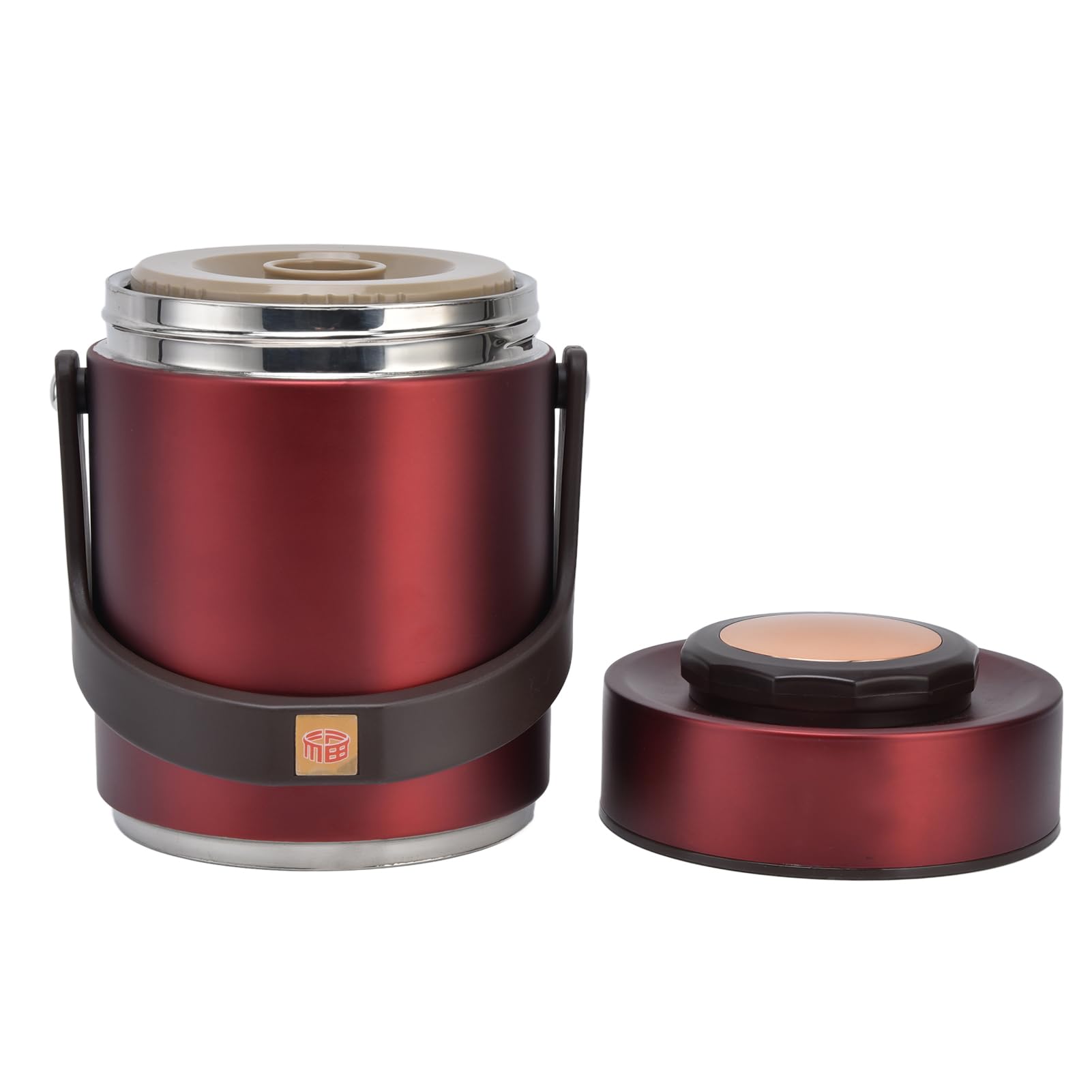 Lunch Box Isolante, Box Sottovuoto Ad Alta Capacità per Adulti, Acciaio Inossidabile da 1500 Ml, Ideale per Lavoro e Viaggi (rosso)
