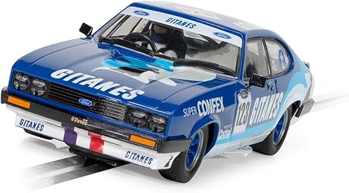 Miniatura 3 de Scalextric Ford Capri MK 3 2021 Gerry Marshall Ganador del trofeo 132 Slot Coche de carreras C4402