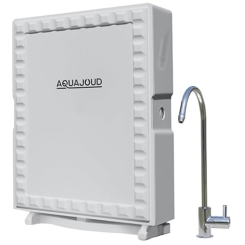 Sistema de filtro de agua sin tanque para debajo del mostrador, filtración de 5 etapas que elimina el olor y el cloro, incluye grifo cromado, ideal