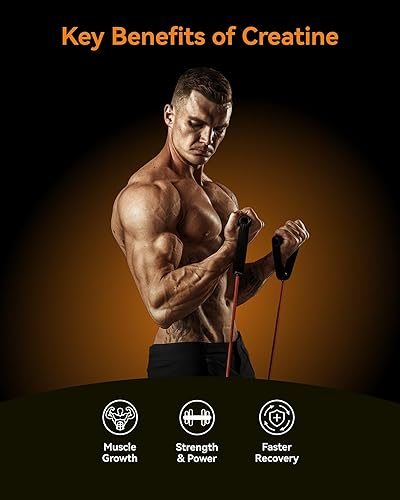 Miniatura 6 de Gomitas de monohidrato de creatina para hombres y mujeres, 5000 mg, probadas por terceros, masticables de creatina para el crecimiento muscular,