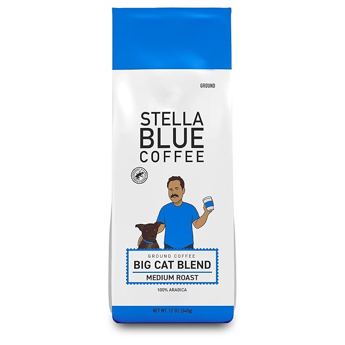 Stella Blue Fresh Ground Coffee Big Cat Blend 100