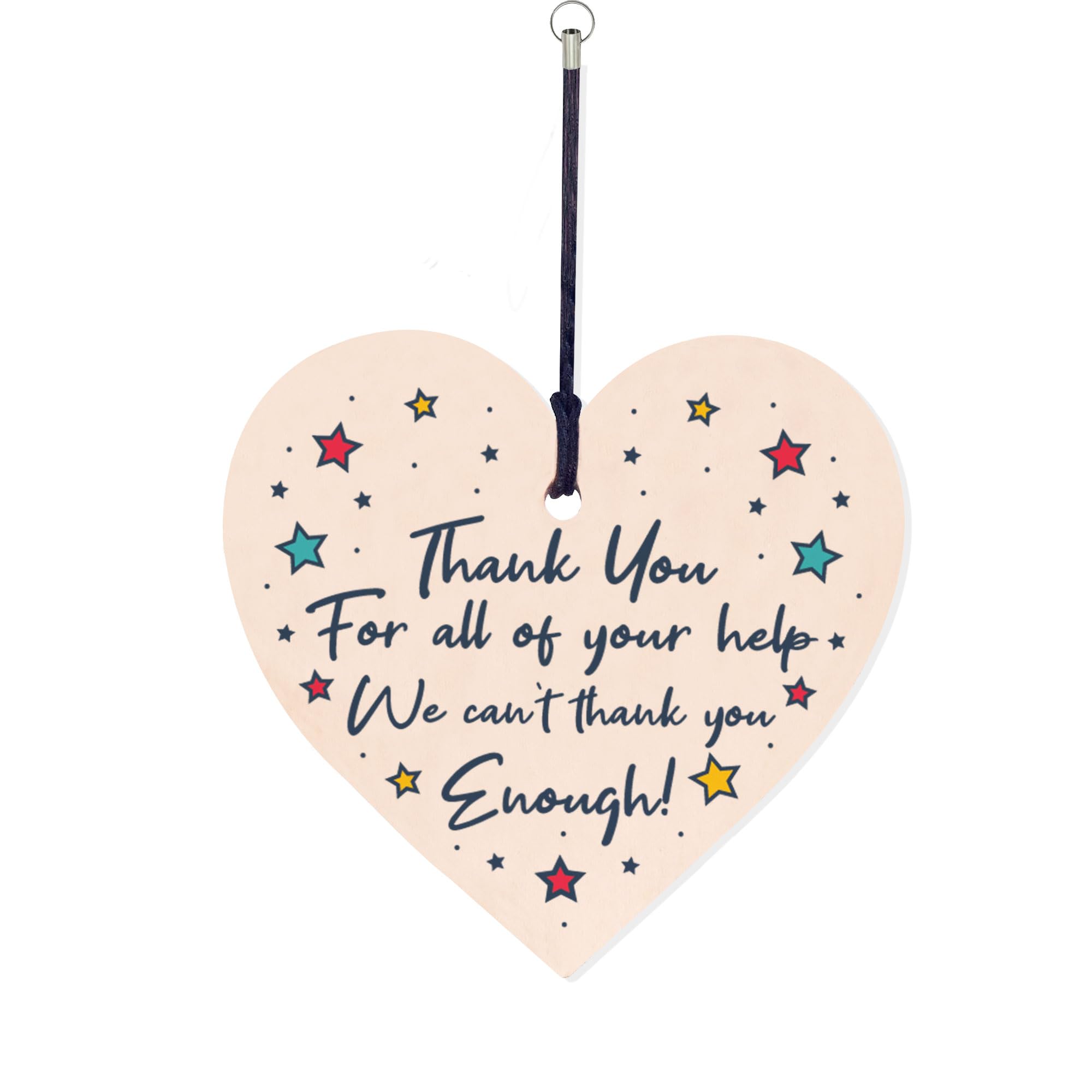 RED OCEAN Special Thank You Gift Wooden Keyring Friendship Gift Teacher Gifts For Friend Volunteers Gift Fo Him Her Keepsake