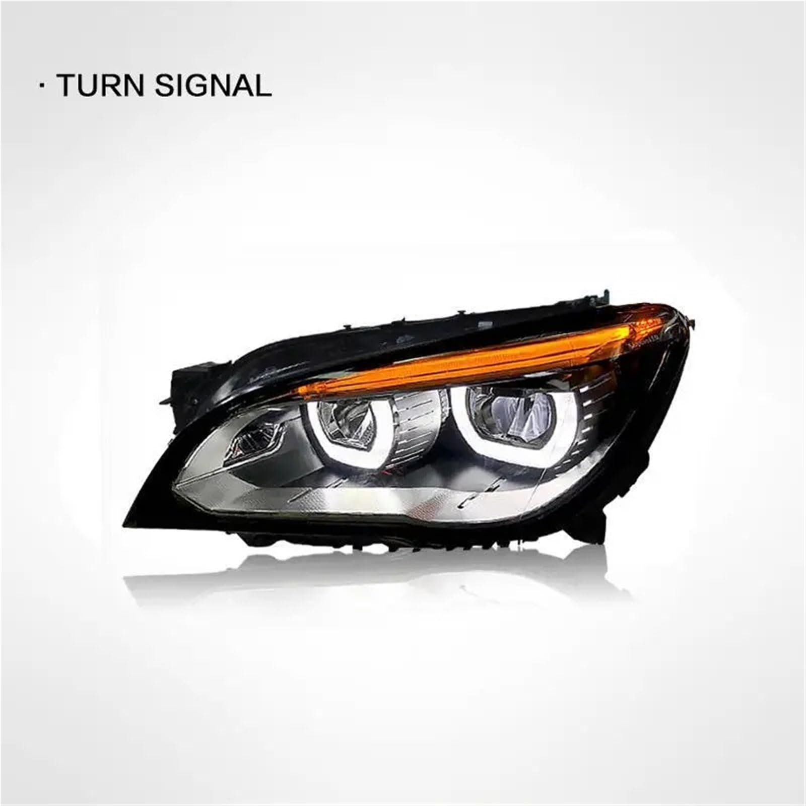 Gruppo Faro per Auto BMW F01 F02 730i 735i 2009-2015 Faro Completo per Auto Lampada Frontale DRL Indicatore di direzione Lente proiettore