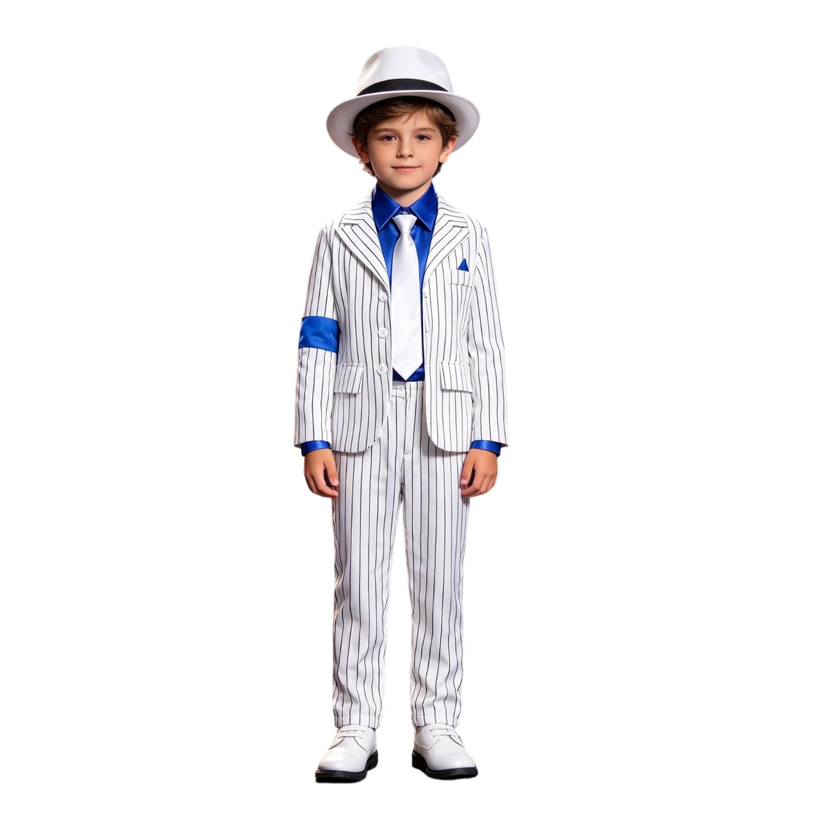 Generico Popstar Costume Bambino, Costume Popstar Bambino, Vestito Rockstar Carnevale 3-12 Anni