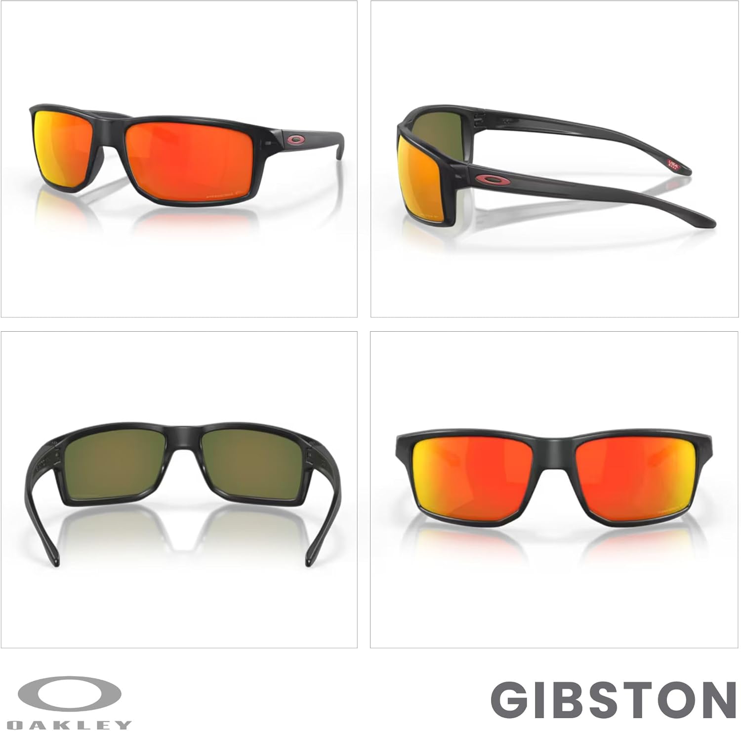 Oakley Gibston OO9449 Rectangle Sunglasses for Men+ Bundle Accessory Leash Kit, Microfiber Pouch - Image 3