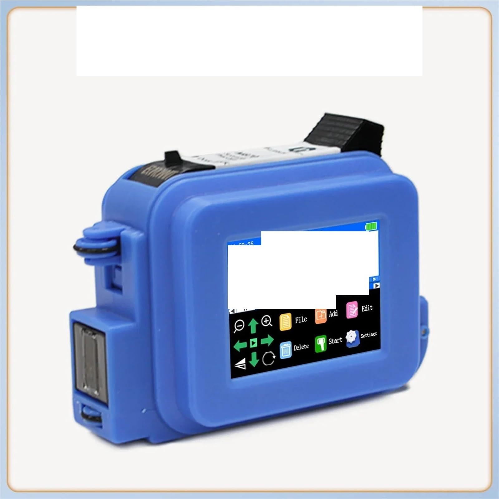 Stampante a Getto d'inchiostro Termica Portatile Mini da 12,7 mm, codice a Barre, Immagine, Numero di, Data, Etichetta codificatrice(with 1 Ink)