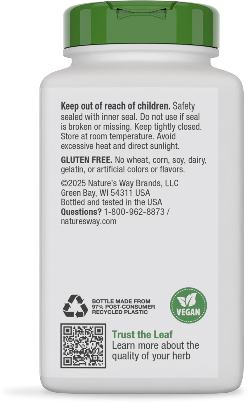 Nature's Way Dandelion Root Capsules, 1,575 mg per Seving, 180 ct — Amazon image 11
