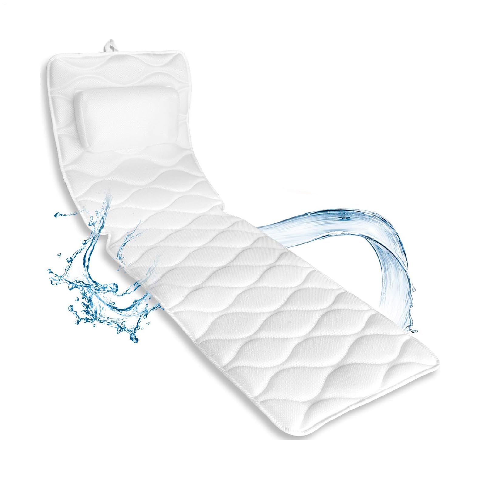 Relaxation Spa –, cuscino da bagno per bagno, cuscino da bagno | di lusso con manico anti-scivolo, cuscino da bagno ergonomico traspirante per il bagno di casa, hotel