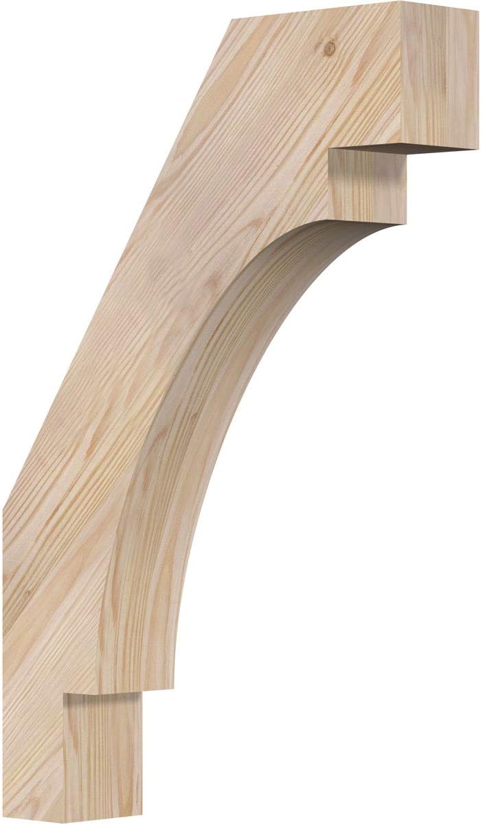 Ekena Millwork BRC04X16X24MRC00SDF 3 1/2W x 16D x 24H Merced Smooth Knee Brace, Douglas Fir