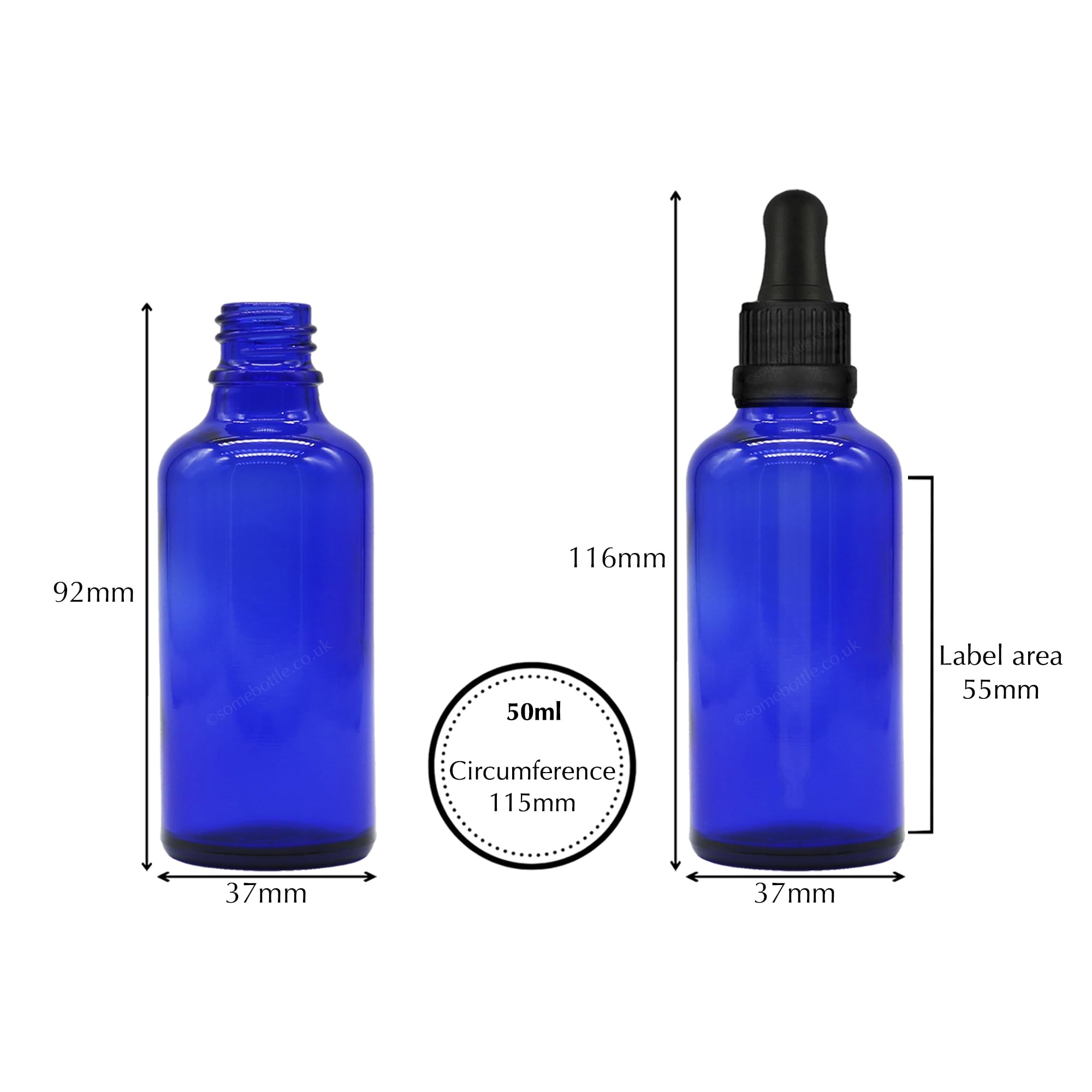 Glasflaschen mit Augentropfen, manipulationssichere Pipetten, kobaltblau, nachfüllbar, für ätherische Öle, Parfüm, Labor, Aromatherapie, Chemie, 88 Stück