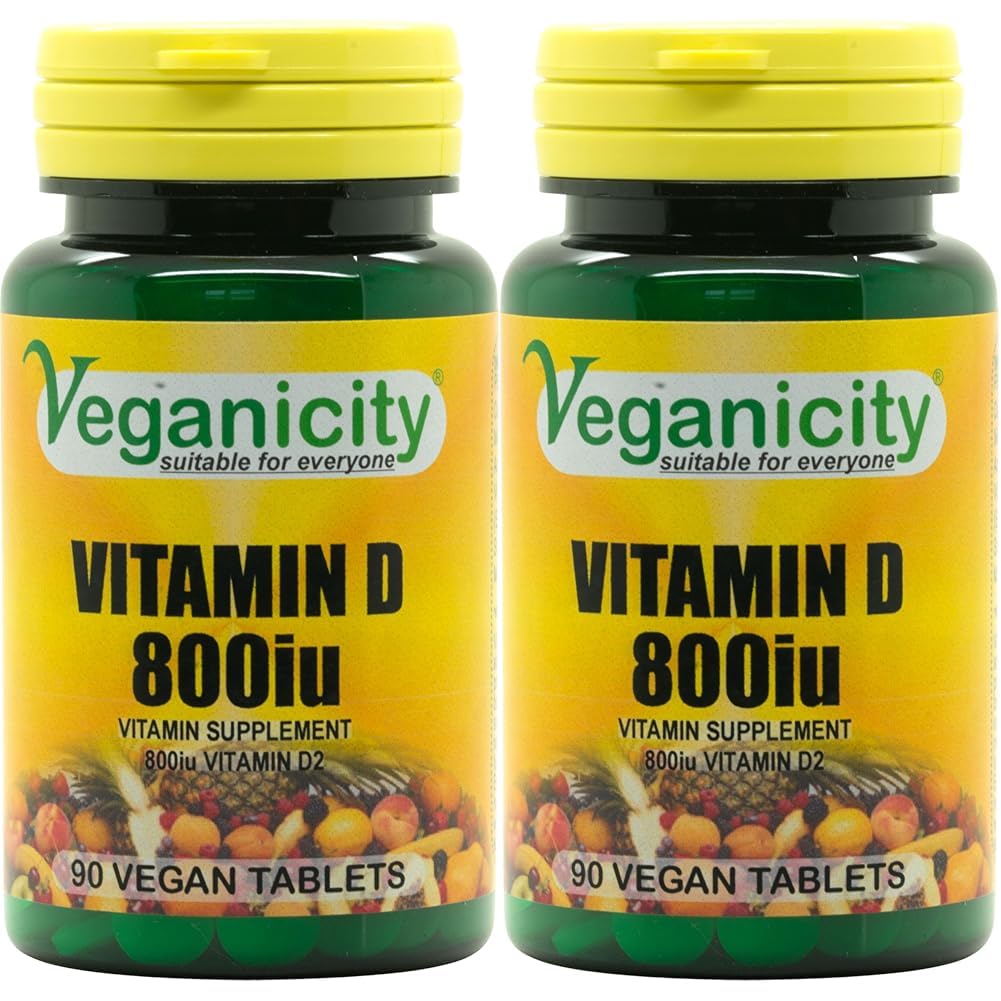 Vitamin D2 800iu : Vitamin D General Health & Joint Supplement : 90 Tablets (Pack of 2)