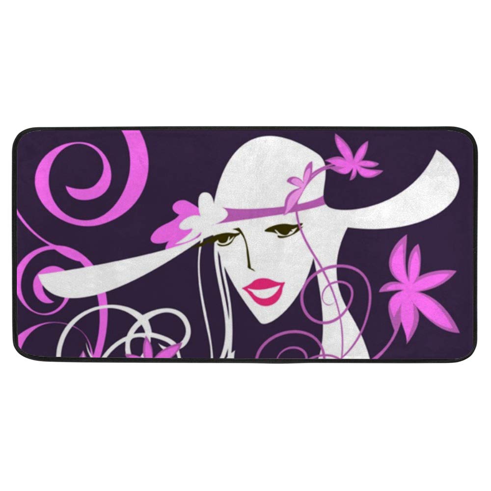 Tapis de cuisine antidérapant pour le quotidien d'une jeune femme active