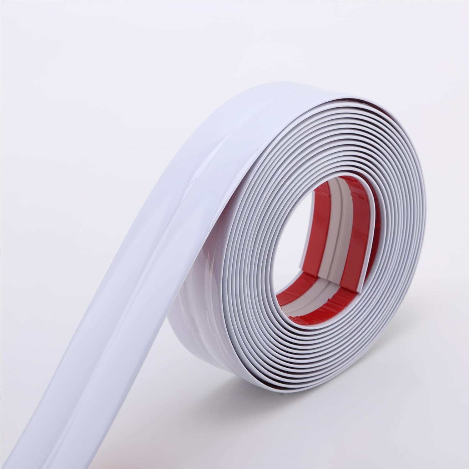 BuRoxy 3 Meter Wall Molding Trim Flexible PVC Wall Molding Trim & Corner Guards & Caulk Strip, Apply in Table Edge Door Frame Baseboard for Protection and Decoration (Corner Guards - White)