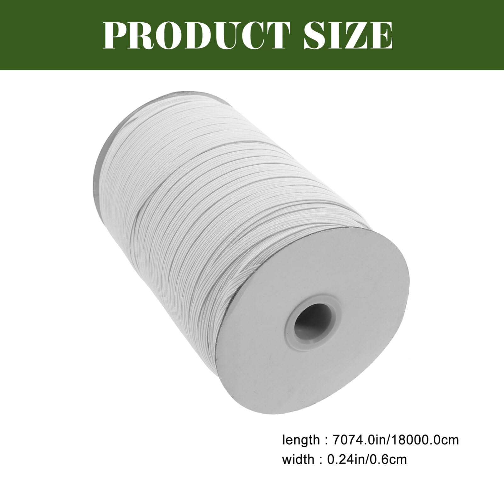 EXCEART Nastro Elastico per Cucire Corda Elastica Larga Fascia Elastica Resiliente per Progetti di Cucito e Artigianato