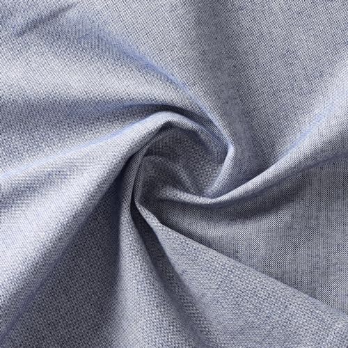 Image of 100% Cotton Pom Pom Cushion with Filler, Elegant & Modern Cushion Cover for Living Room, Square Shape, 16 inchx16 inch, uni Chambray, Set of 2 - Navy