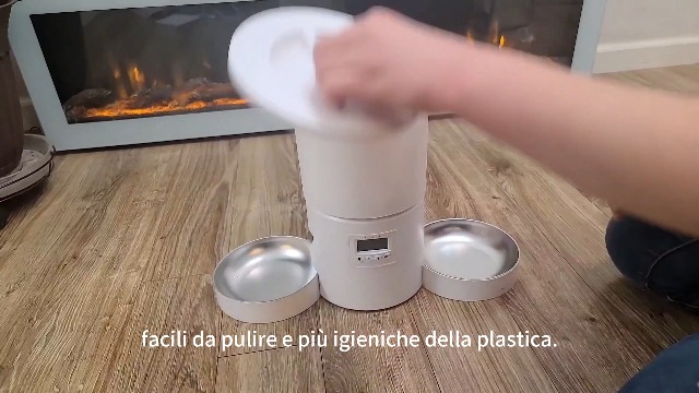 Nobleza - Distributore Automatico di Cibo per Gatti e Cani - 4.2L con Timer Programmabile, Registrazione Vocale 10s, Ciotola in Acciaio Inox 304, WiFi 2.4G - Mangiatoia Automatica (Nero Nobleza - Distributore Automatico di Cibo per Gatti e Cani - 4.2L con Timer Programmabile, Registrazione Vocale 10s, Ciotola in Acciaio Inox 304, WiFi 2.4G - Mangiatoia Automatica (Nero