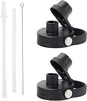 Vista 13 de Tapa de popote para botella de agua de boca ancha Hydroflask, tapa de popote flexible compatible con Hydro Flask de 12, 16, 18, 20, 32, 40, 64