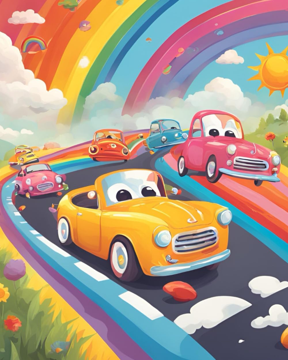 Fun Cars Colouring Book for Kids