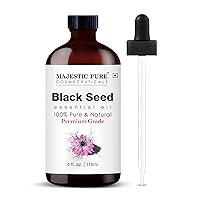 Vista 1 de Majestic Pure Essential Oil with Glass Dropper - 100% Pure and Natural - Essential Oils for Diffuser, Aromatherapy, Soap and Candle Making, BlackSeed