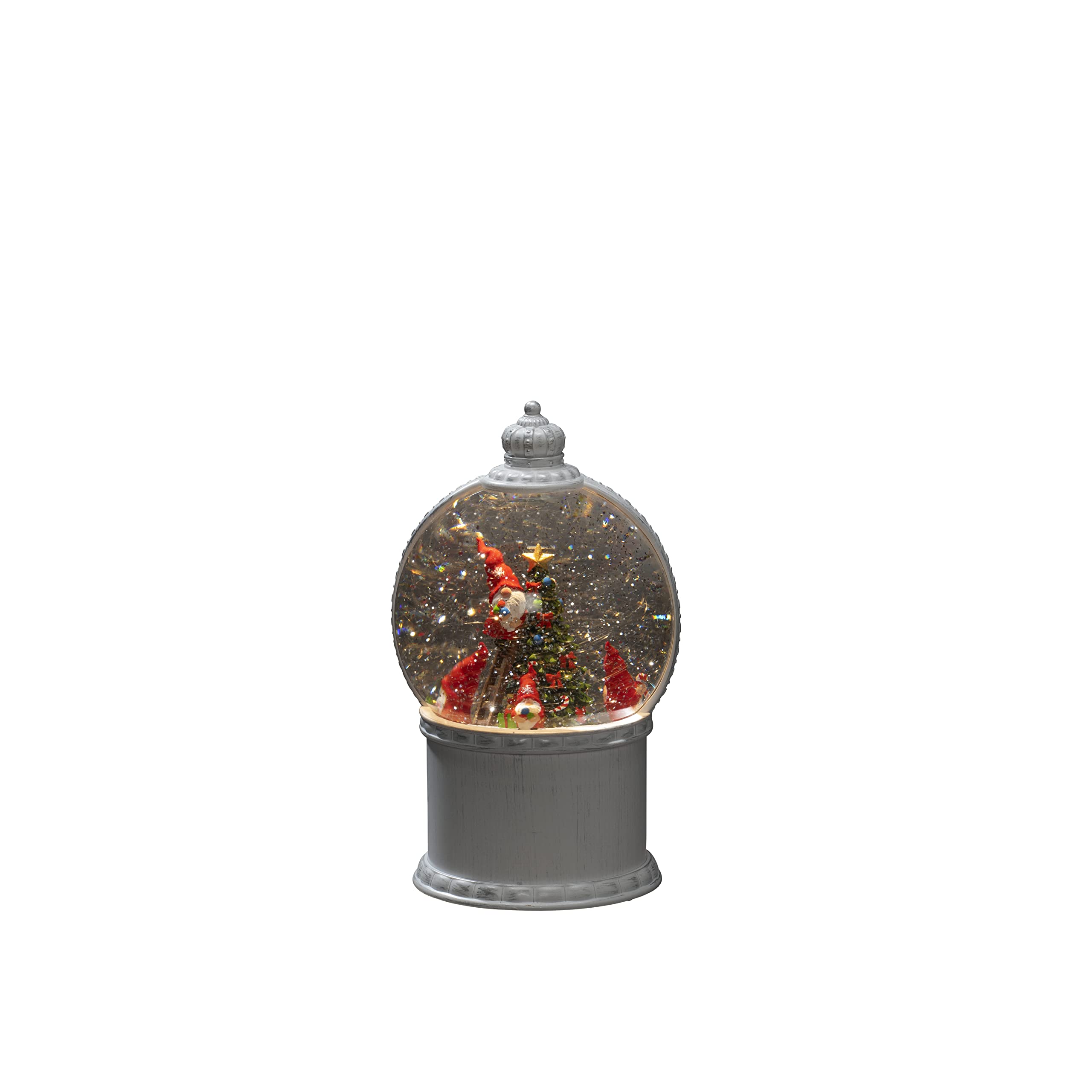 Sneeuwlantaarn met kerstman en LED warm wit voor binnen kopen? Kerstdecoratie