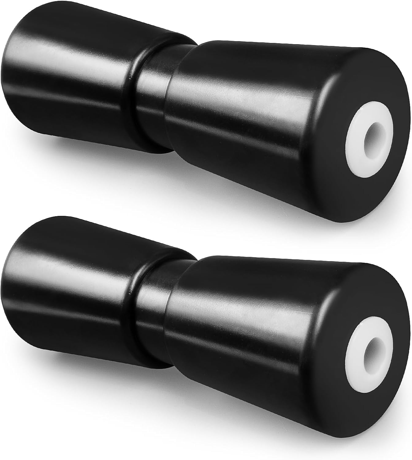 Boat Trailer Parts - Rubber 5" V Keel Roller 16mm Bore - 127mm - MP462 | UK