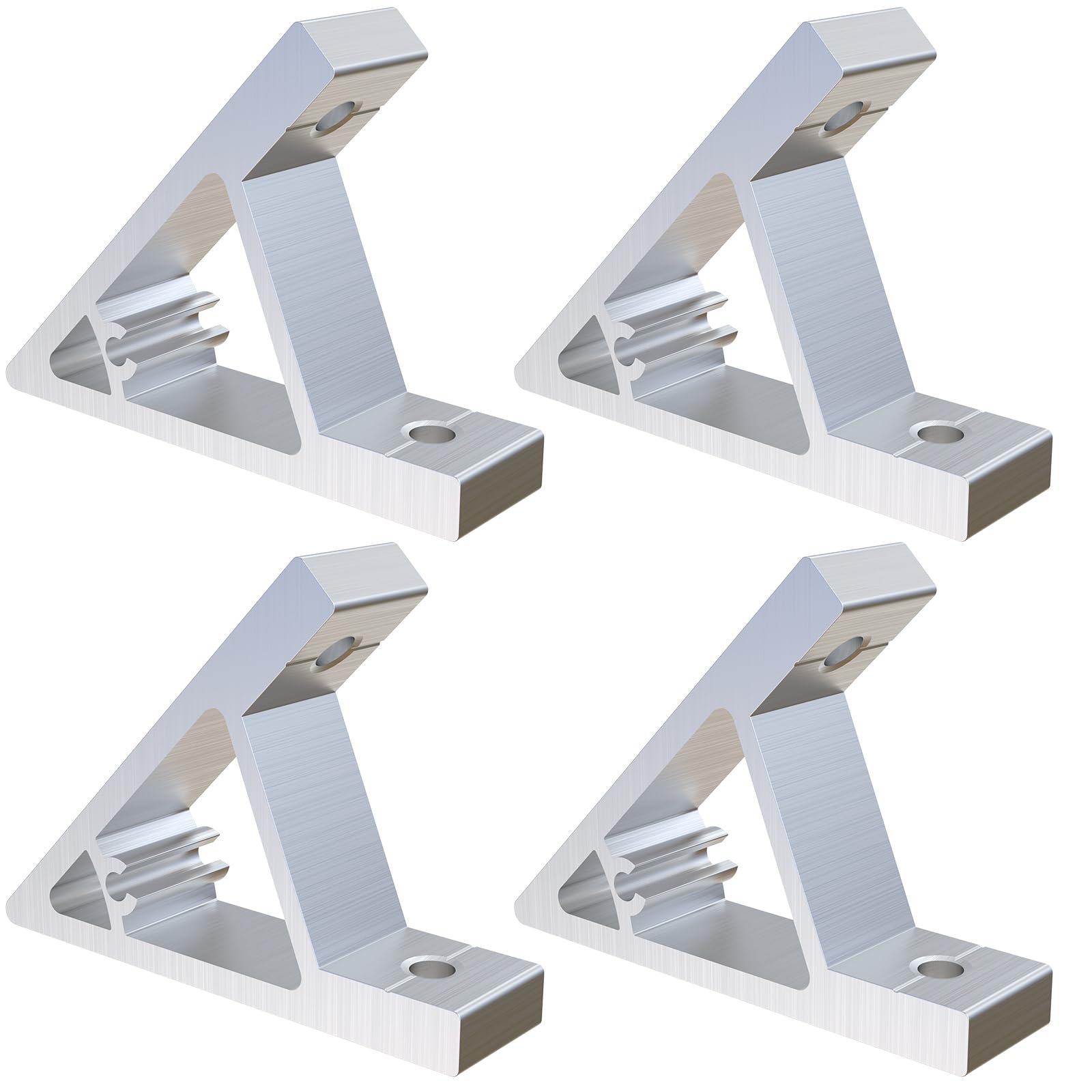 4Sets 45 Degree/135 Degree Strong Support Corner Bracket Connection Joint for 2020 Series Aluminum Extrusion Profile with Screws and T-Slot Nuts (45