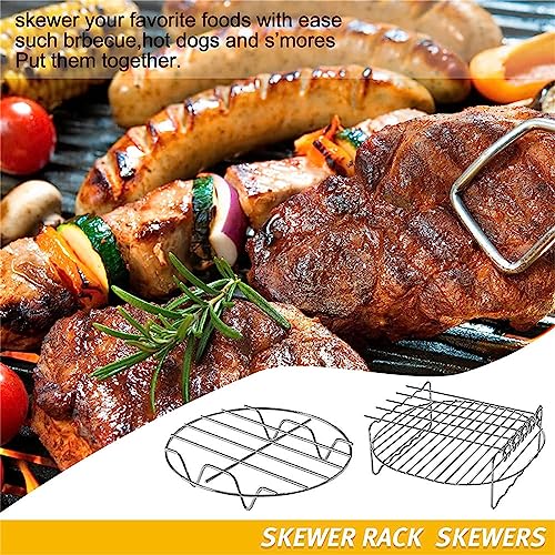 6 Teile/satz Air Friteuse Zubehör Carbon Dampfenden Rack Küche Werkzeug 5 8 Air Friteuse Zubehör – Bild 3