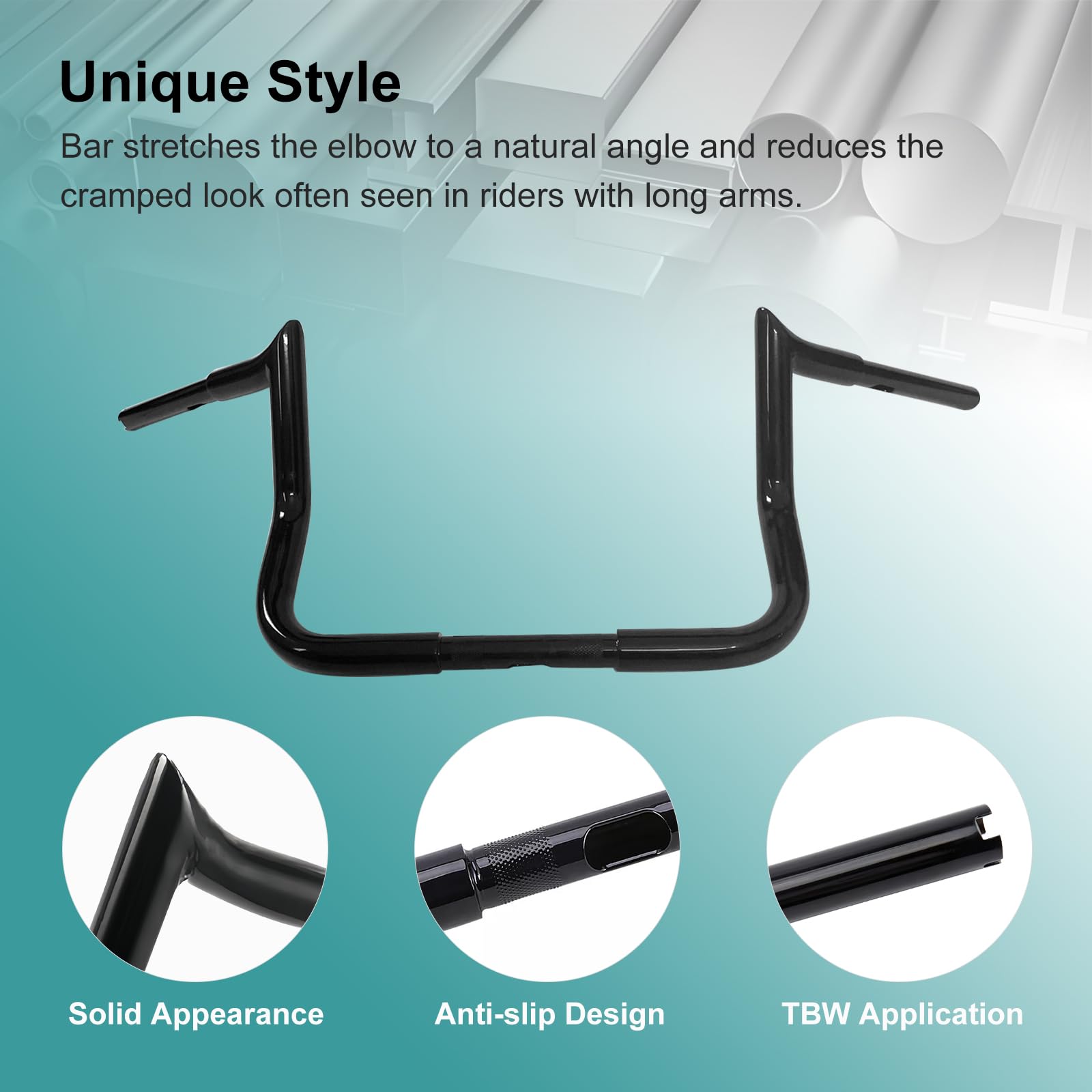 Guidon Ape Hanger12 Pour Harley Davidson Street Glide