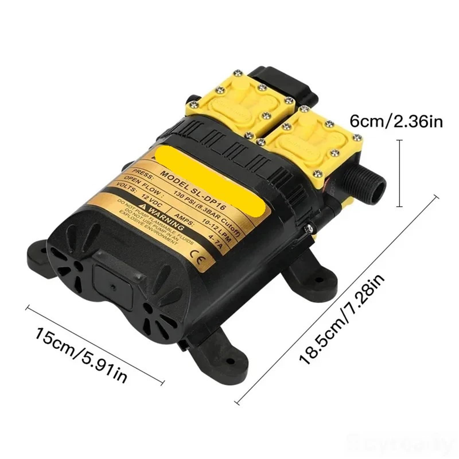 Pompa irroratrice elettrica for acqua agricola ad alta pressione da 12 V, doppia alimentazione elettrica
