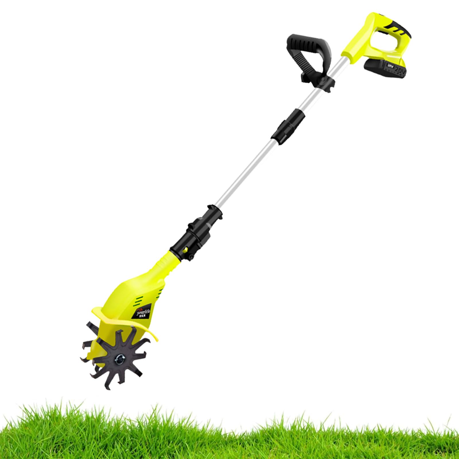 Motocultor cultivador Motoazada a batería - Cultivadora de jardín, Profundidad de Trabajo de 25cm, para el aflojamiento de la Tierra y la preparación del Suelo,TL-02