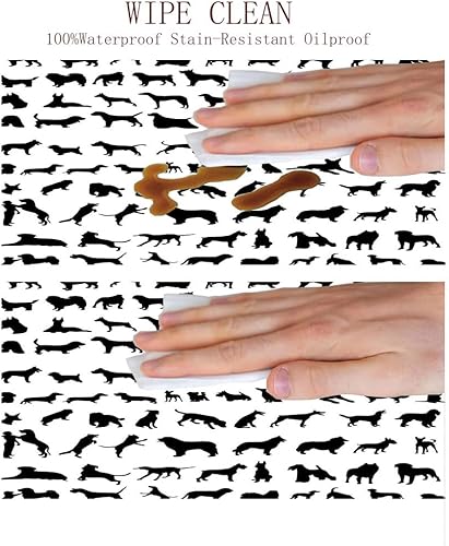 Miniatura 6 de Mantel elástico, decoración para amantes de los perros, funda decorativa de tela para diferentes razas de perros, Chow Chow Bulldog, se adapta a