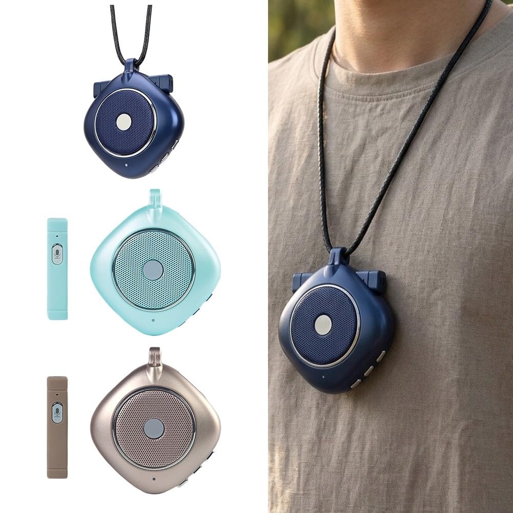 Altoparlante wireless compatto 6cm AI alimentato dispositivo portatile (verde) | Traduzione AI in tempo reale, supporto multilingue, uscita audio chiara, design wireless compatto, ideale per i viaggiatori