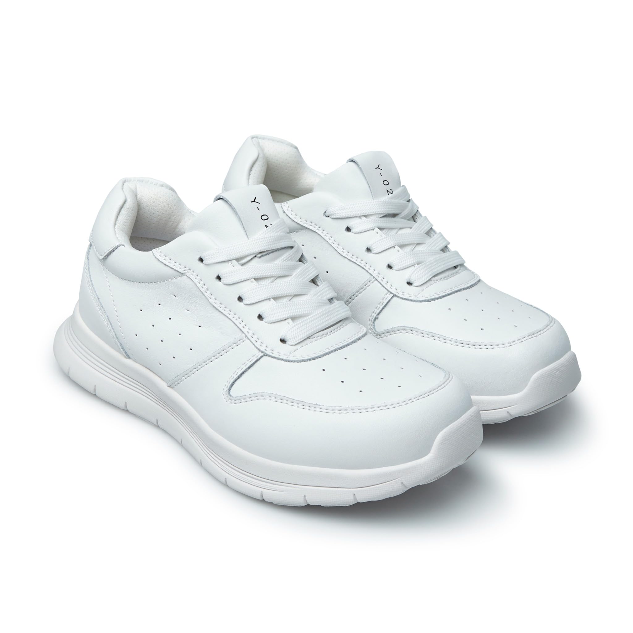 YDA Trail – Orthopädische Leder-Sneaker, Rocker-Sohle | weiches Premium-Leder, Spring System mit Energierückgabe, Anti-Slip Rocker-Sohle, Fußbett für Einlagen tauschbar, Dämpfung