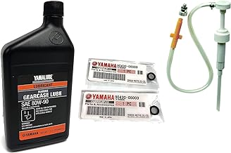 YAMAHA Yamalube OEM Outboard Gear Lube Kit w/Pump, ACC-GEARL-UB-QT Lower Unit Oil, 90430-08003-00 Gaskets 2 Stroke 4 Stroke F15 F20 F25 F40 F50 F60 F70 F75 F90 F115 F150 F175 F200 F225 F250 150 175