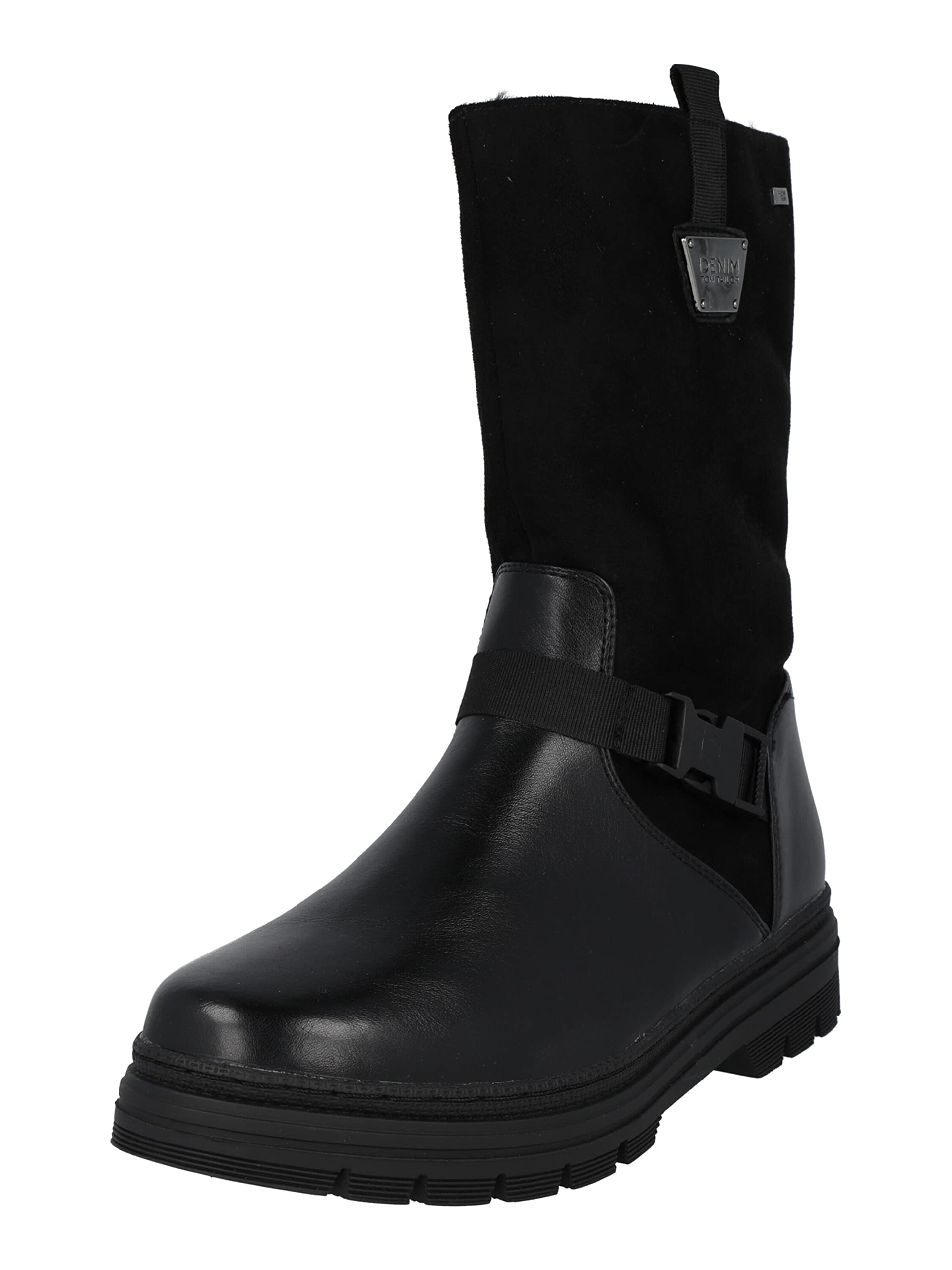 TOM TAILOR Women's 4295604 Half Length Boots, black, 5 UK