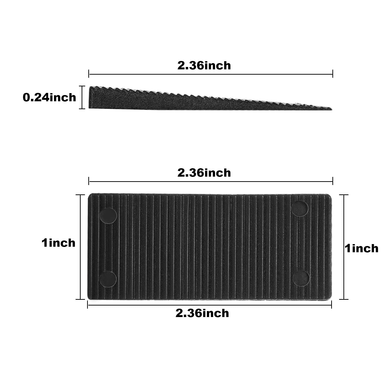 200 Pack Plastic Shims For Leveling, MultiPurpose Rigid