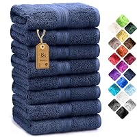 Naturemark Serviettes Serviettes De Bain 100% Coton - Lot De 8 Noir 50x100cm | NatureMark Absorbant Et Doux Serviettes Coton Naturemark Serviettes Serviettes De Bain 100% Coton - Lot De 8 Noir 50x100cm | NatureMark Absorbant Et Doux Serviettes Coton