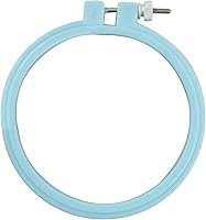 Susan Bates Hoop-La 4-Inch Plastic Embroidery Hoop with Super-Grip-Lip for Flawless Tension in Cross-Stitch & Needlecraft