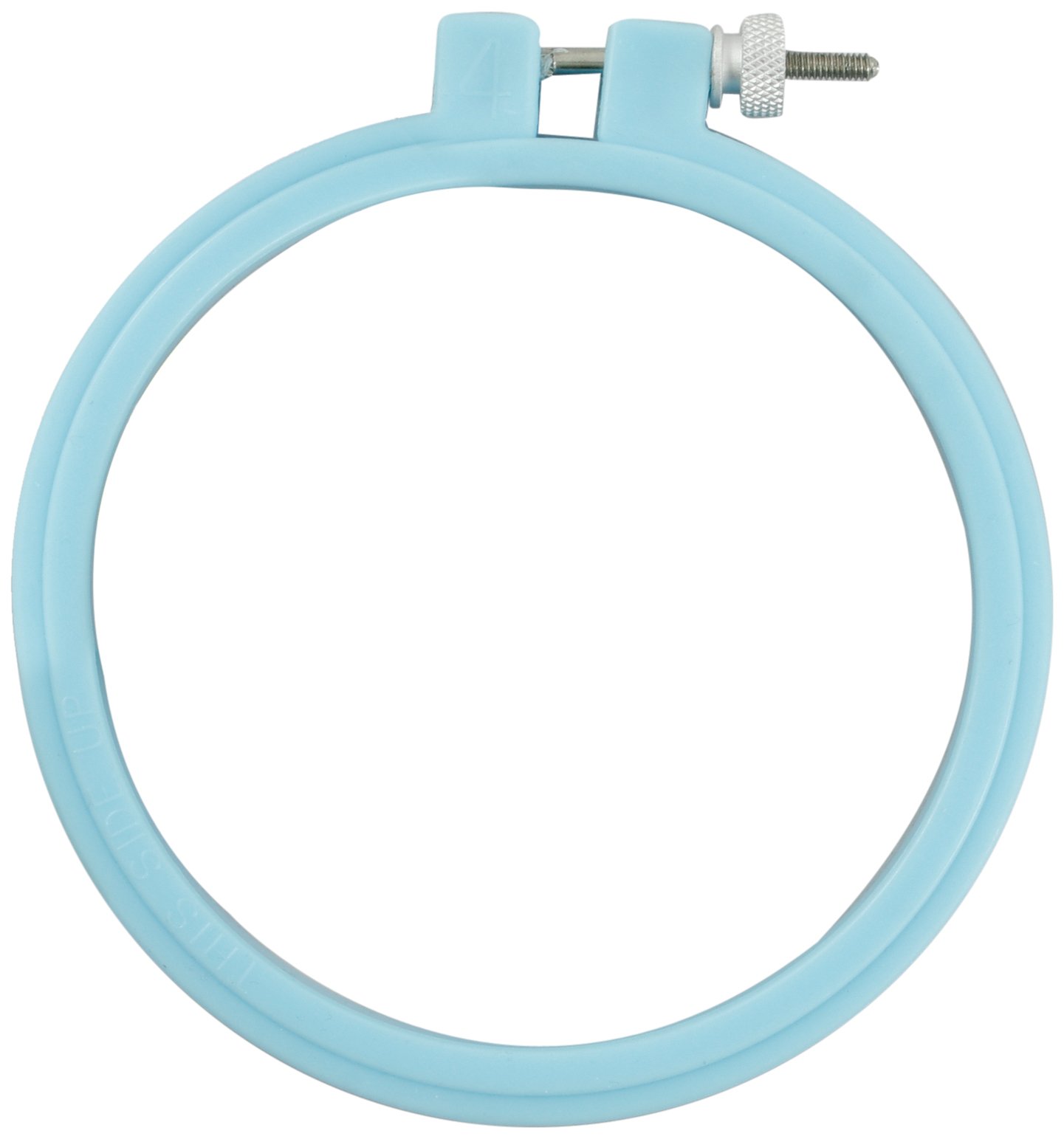 Susan Bates Hoop-La 4-Inch Embroidery Hoop, Plastic, Round, Colors May Vary
