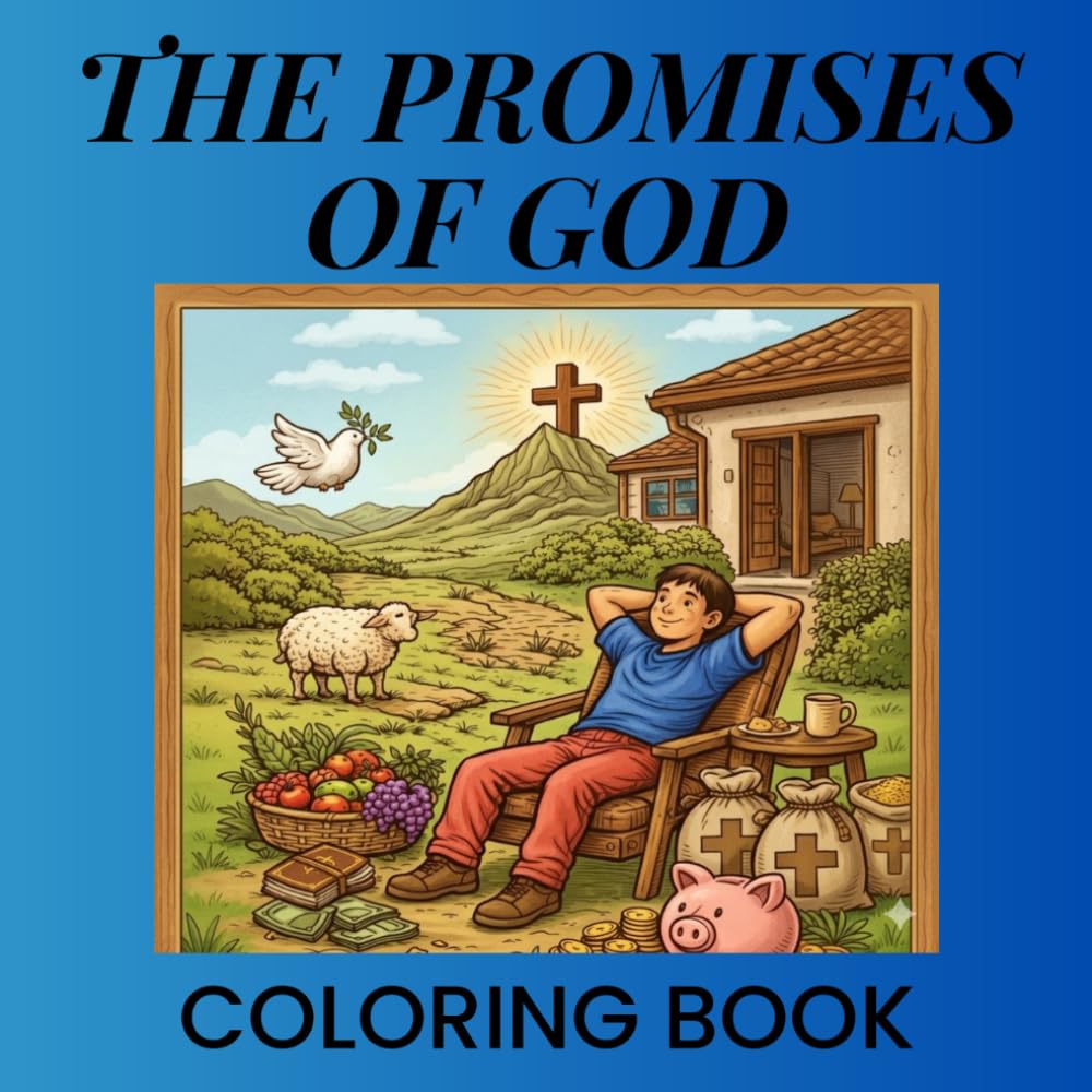 THE PROMISES OF GOD - COLORING BOOK: Coloring pages of the promises for God for children aged 3-10