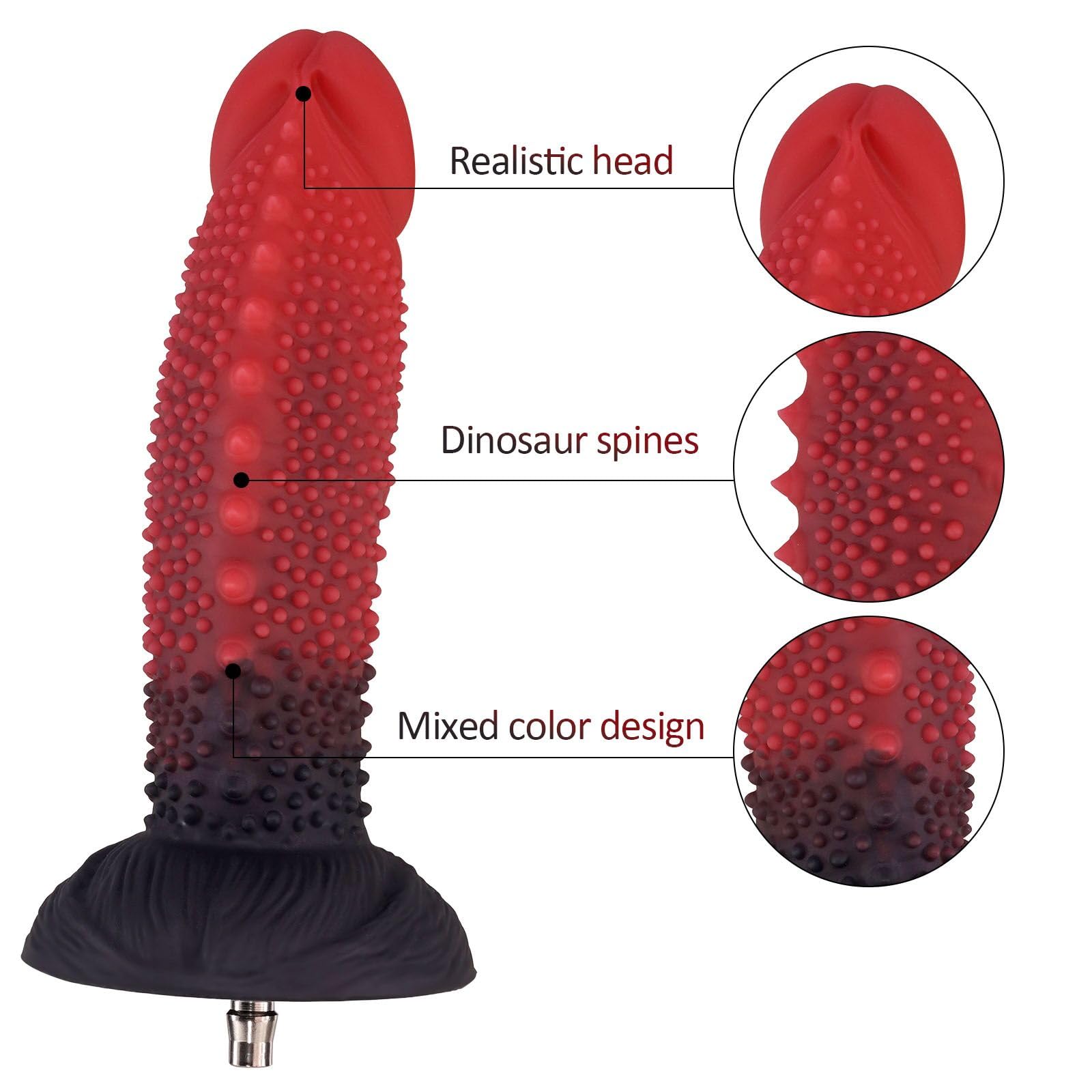 22,5 cm Gode Monstre,Godemichés Silicone, Gode Pour Machine Sexuelle Avec Connecteur Rapide Amovible, Accessoire En Silicone Pour Machine Sexuelle