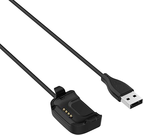 Miniatura 2 de Cables de cargador para reloj inteligente compatibles con Yamay SW020Willful ID205 Smart Watch, cargador de repuesto de cable de carga USB de 39.4