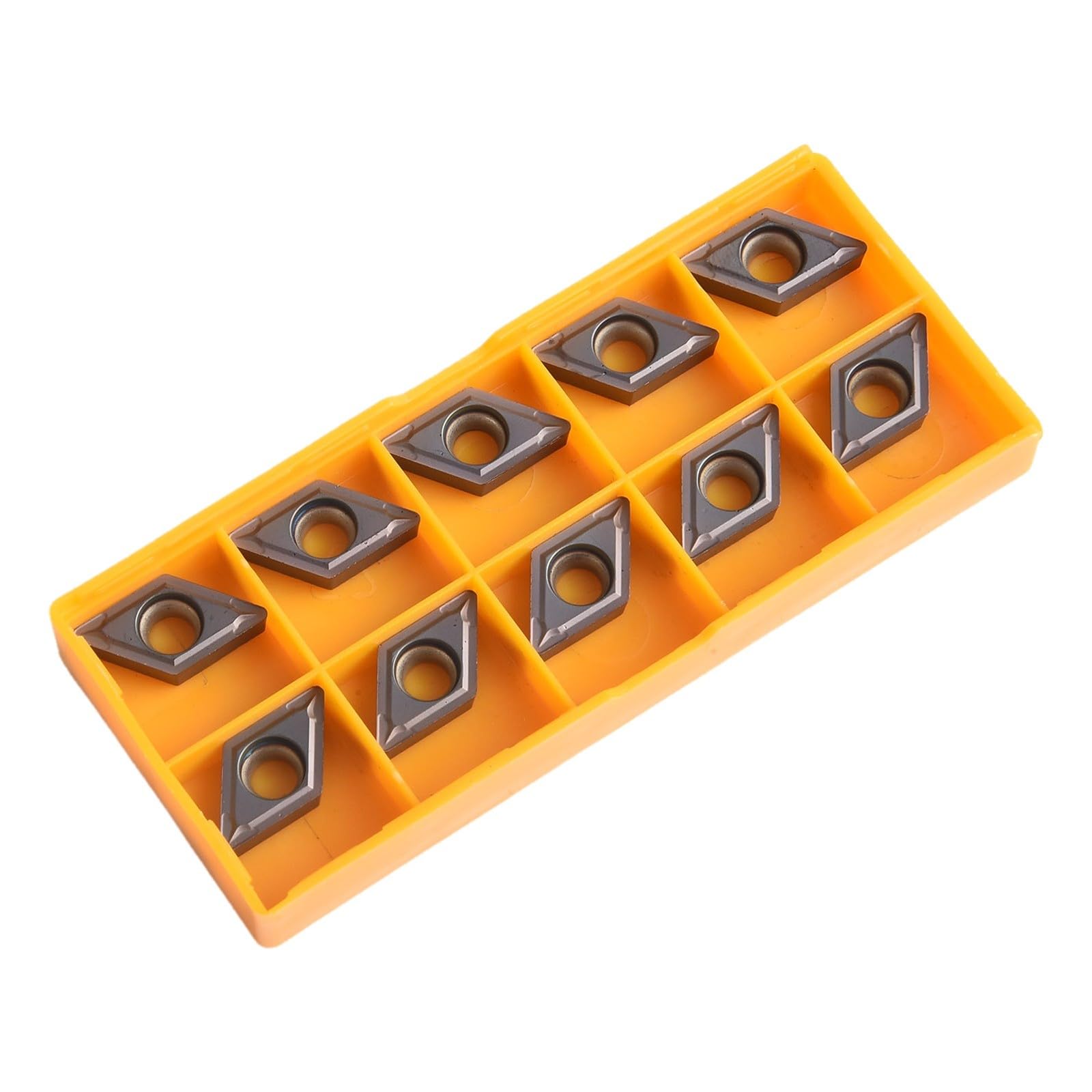 Lot de 10 inserts de tour CNC en carbure de tungstène DCMT11T308 VP15TF pour tournage du métal avec coupe et longue durée de vie