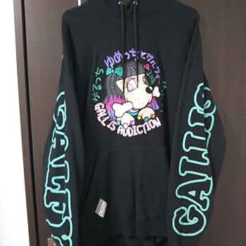 【入手困難✨】GALFY ガルフィー 3時のヒロイン ゆめっちコラボ パーカー黒 GALFY（ガルフィー）の「GALLIS ADDICTION×GALFY×ゆめっち刺繍