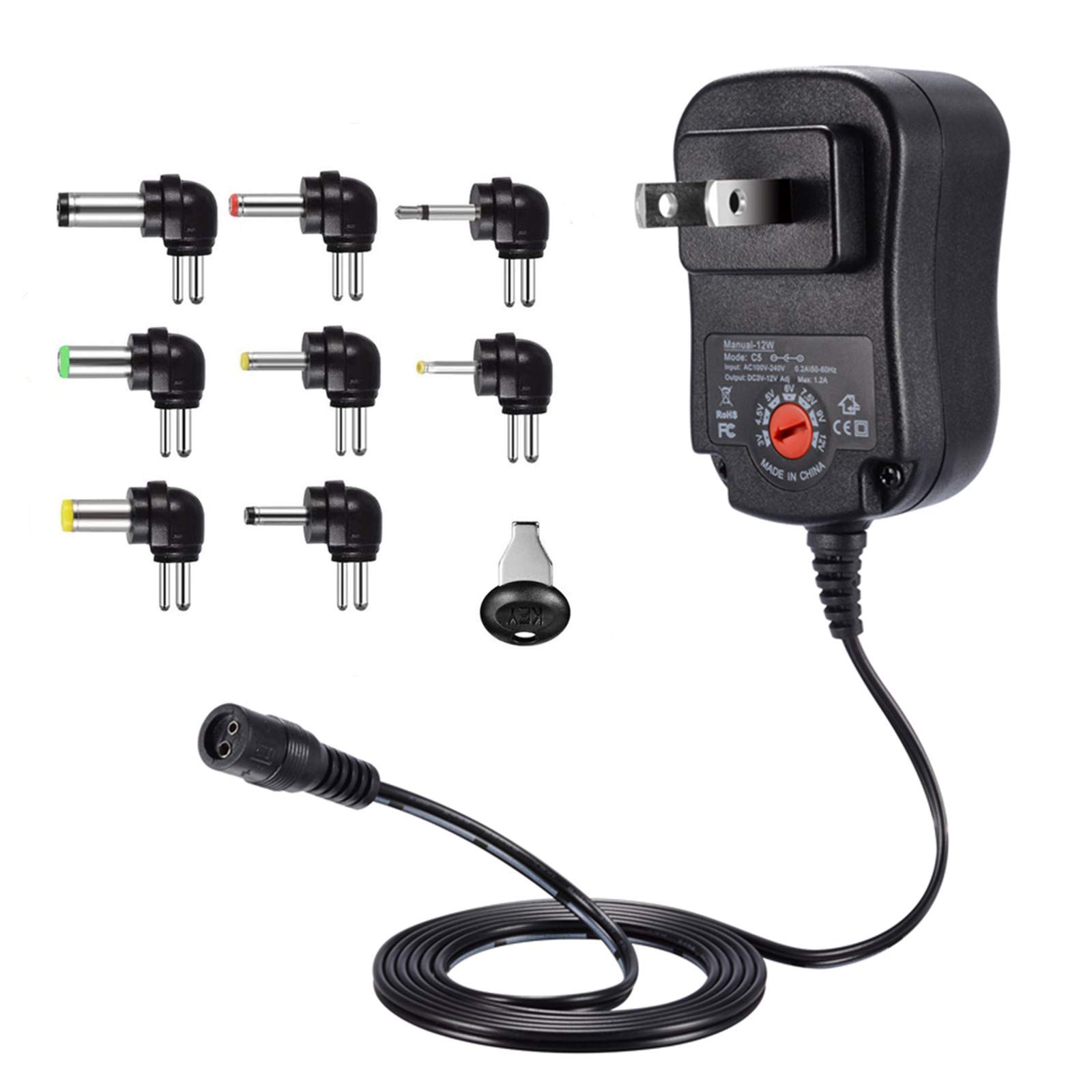 (未使用･未開封品)　Punasi チャージャー 3V-12V 電圧調整 変換プラグ ユニバーサル AC充電器 ACアダプター DCアダプター メデラ パンプ スピーカー LEDライト ルー wyeba8q Amazon | Punasi チャージャー 3V-12V 電圧調整 変換プラグ