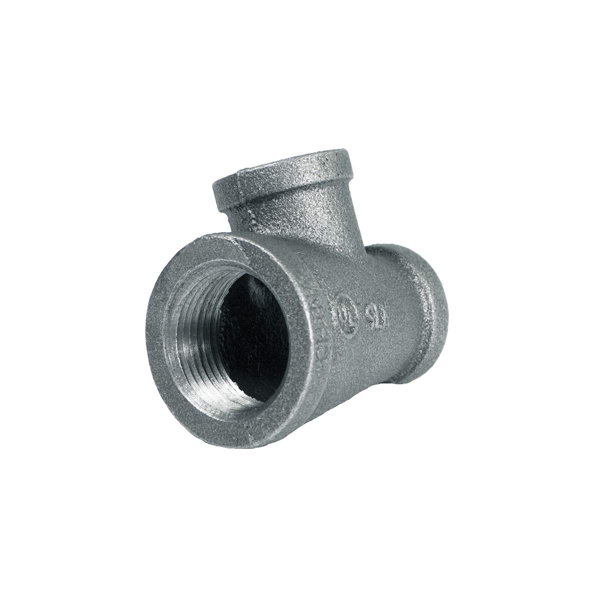 Supply Giant HNSU3005 Galvanized Malleable Three Size Reducing Tee with Female Threaded Fittings