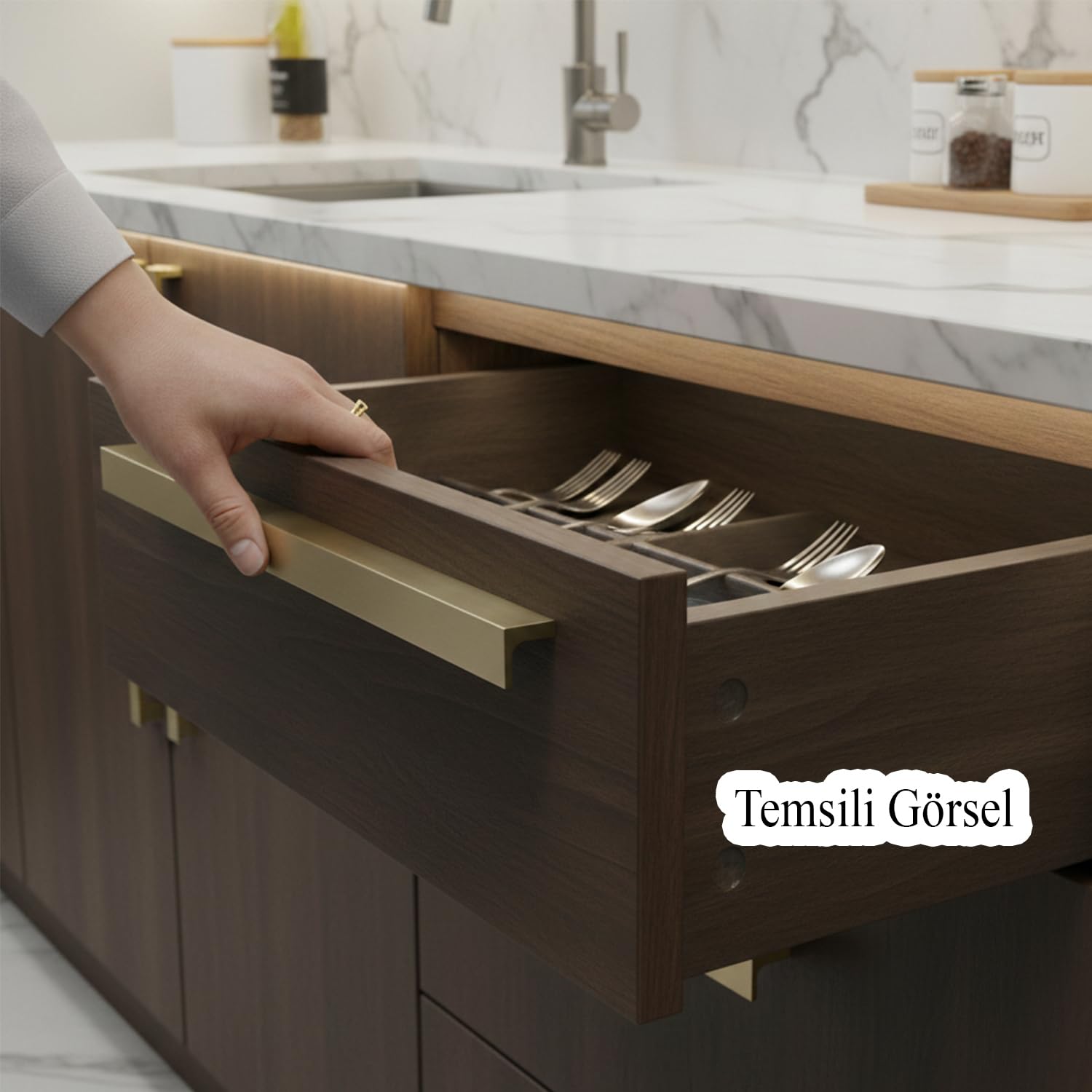 Lada Antik Sarı Metal 224 mm 22.4 cm Uzun Mobilya Çekmece Dolap Kulpları Mutfak Dolabı Kapak Kulbu