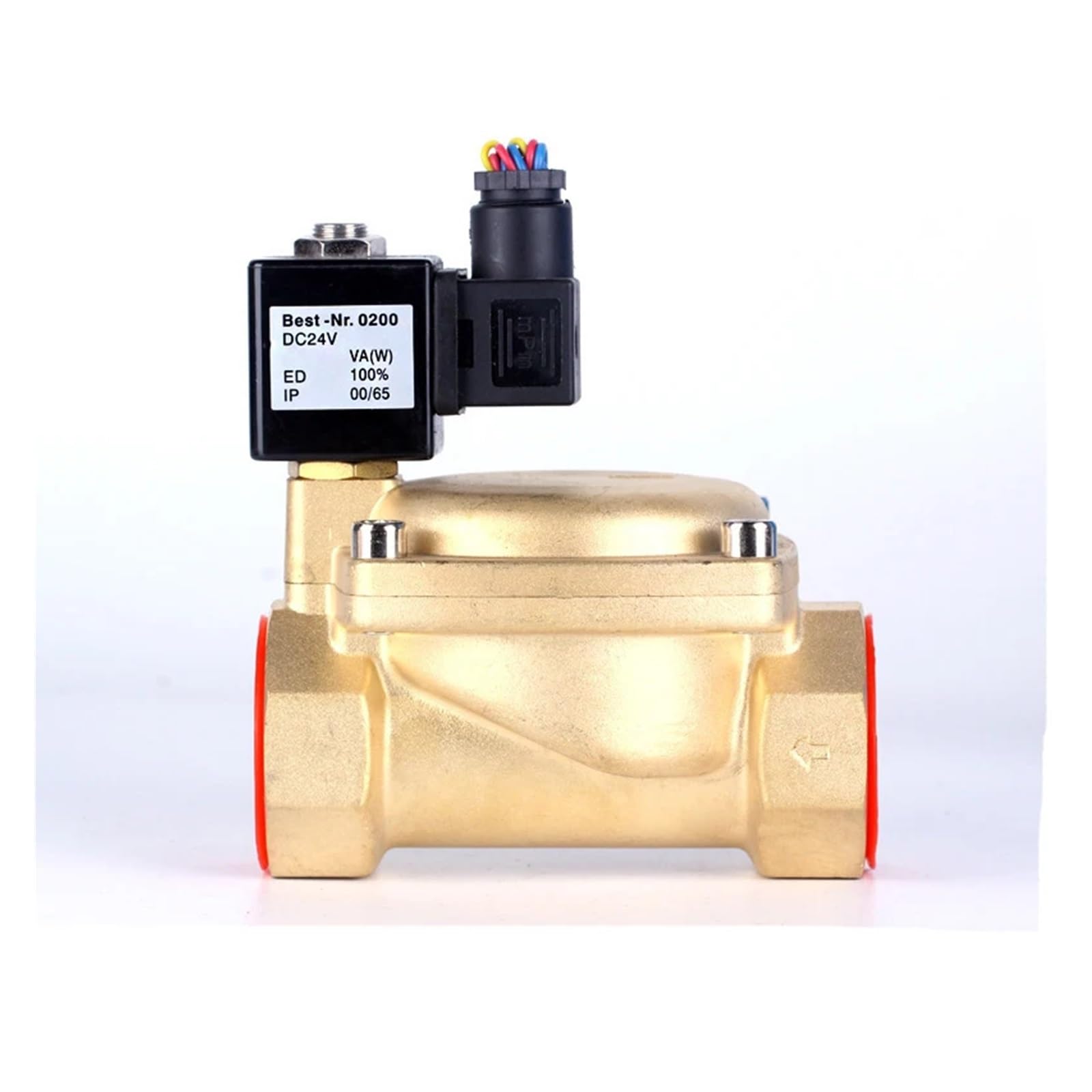 ZXTIIEUF 1-1/4inch Brass Normally Closed 24vdc Water Gas Solenoid s IP65 DIN Coil(Bsp-110vac,0 927500-EPDM)